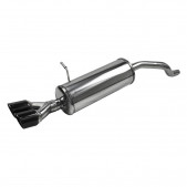 Echappement Inoxcar Silencieux Arrière 2X80 X-RACE BLACK EDITION RENAULT CLIO 4 1.2 75cv après 2013