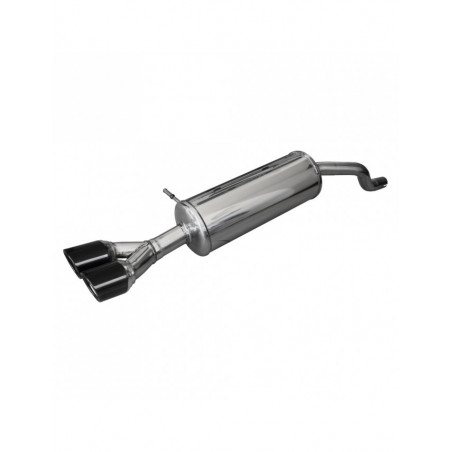 Inoxcar Exhaust Rear Silencer 2X80 X-RACE BLACK EDITION RENAULT CLIO 4 1.2 GT (120HP) after 2013