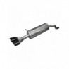 Inoxcar Exhaust Rear Silencer 2X80 X-RACE BLACK EDITION RENAULT CLIO 4 1.2 GT (120HP) after 2013