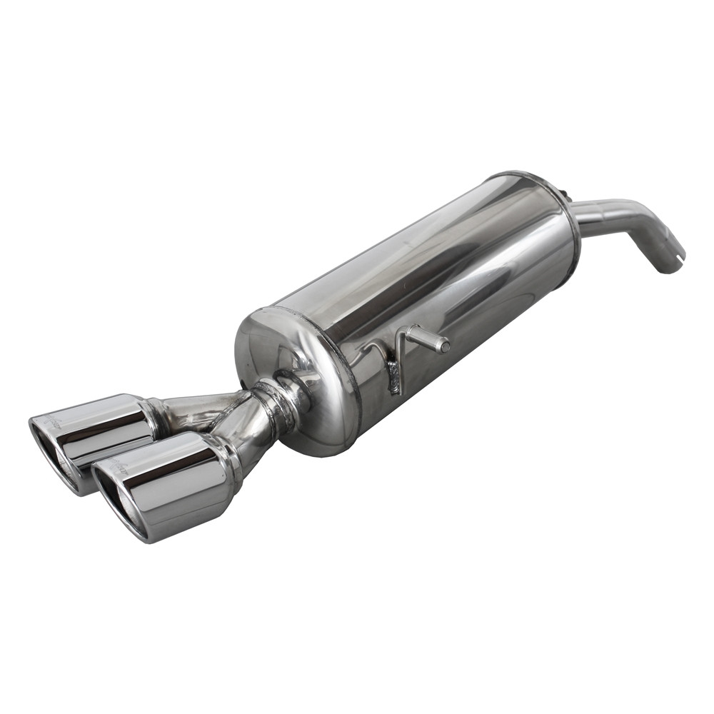 Inoxcar Exhaust Rear Silencer 2X80 X-RACE PEUGEOT 208 1.6 16V TURBO GTi 30TH (208HP) after 2015 diam 55 - IC-PE20802XR80 - PE208.02.XR80 - 3661768357651