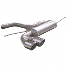 Scarico Inoxcar Silenziatore Terminale 2X80 X-RACE VOLKSWAGEN GOLF 6 1.4 TSI (122CV) dopo il 2008