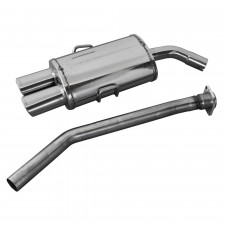 Scarico Inoxcar Silenziatore Terminale 2X90X70 BMW E36 320i dopo il 1992