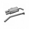 Inoxcar Exhaust Rear Silencer 2X90X70 BMW E36 320i after 1992