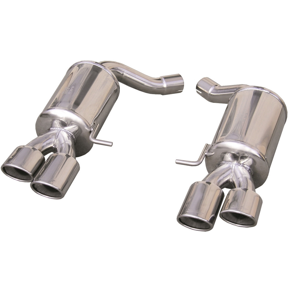 Auspuff Inoxcar Endschalldämpfer Hinten 2X90X70 rechts+links AUDI A4 Typ B8 S4 vorne 3.0 TFSI 333PS nach 2009 - IC-AUA41290 - AUA4.12.90 - 3661768111673
