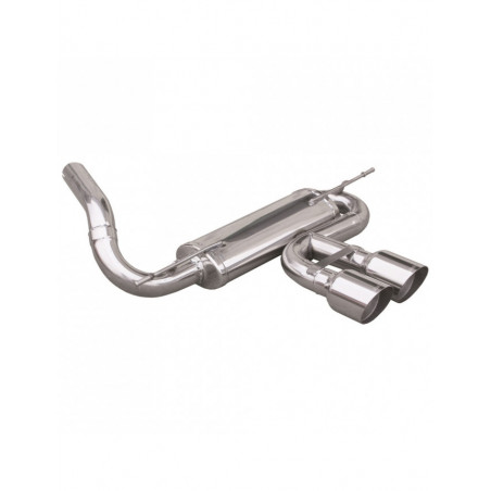 Echappement Inoxcar Silencieux Arrière Central 2X102 RACING FORD FOCUS Mk3 type MK3 2.0T ST 250CV après 2012 diam 60