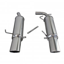 Auspuff Inoxcar Endschalldämpfer hinten Mitte 2X120X80 RENAULT CLIO 2 RS 2.0 phase3 182CV 2004-2005