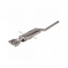 Auspuff Inoxcar Mittelschalldämpfer hinten 2X80 X-RACE MINI COOPER 1.6 S 184cv 2011 diam 55 Type R56