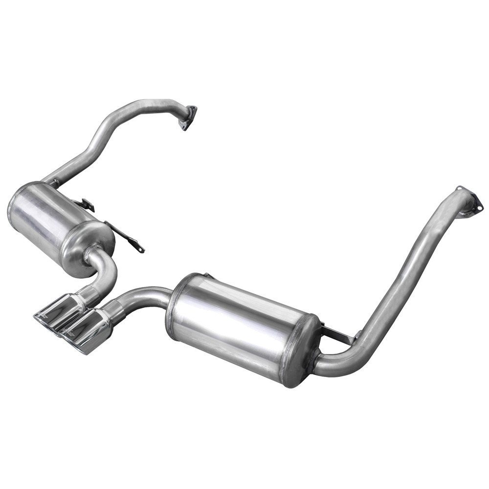Inoxcar Exhaust Rear Silencer Central 2X80 X-RACE PORSCHE CAYMAN 3.4 S (295HP) 2005-2009 - IC-POCAY01XR80 - POCAY.01.XR80 - 3661768334287