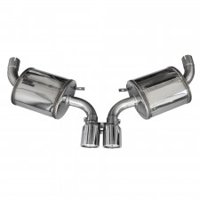 Scarico Inoxcar Silenziatore Terminale Centrale 2X90 X-RACE PORSCHE BOXSTER 981 2.7 (265cv) Cabrio dopo il 2014