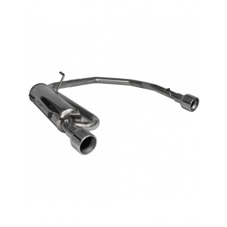 Scarico Inoxcar Silenziatore Terminale destra + sinistra 1X102 PEUGEOT 206 CC 1.6 16V (109CV) dopo il 2001