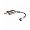 Auspuff Inoxcar Schalldämpfer Hinten rechts + links 1X120X80 BMW E46 320D 150PS nach 1999 Durchm. 60