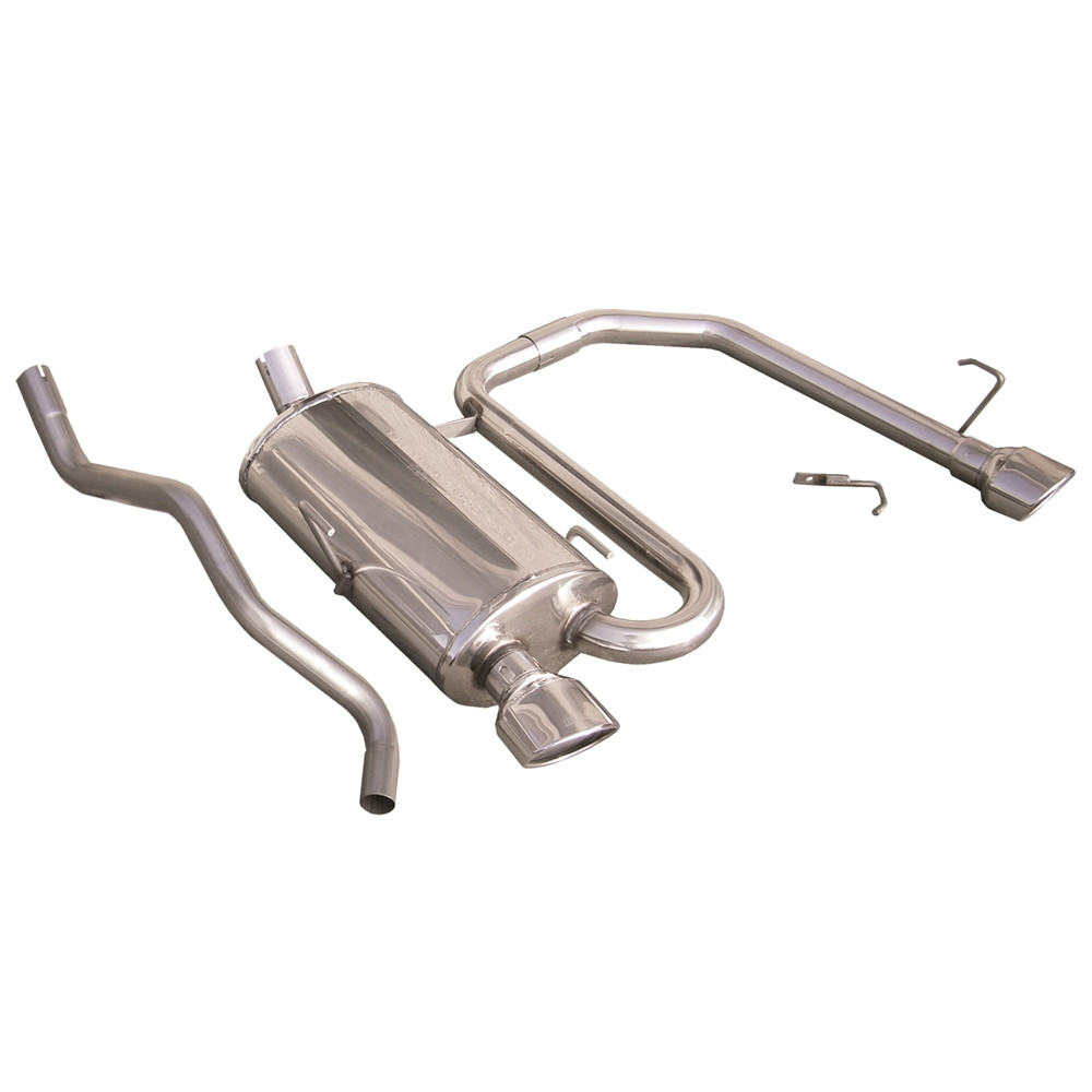 Inoxcar Exhaust Rear Silencer right + left 1X120X80 FIAT PUNTO (Type 188) 1.8 16V HGT (131HP) 1999-2003 diam 50 - IC-TWFI04120 - TWFI.04.120 - 3661768364819