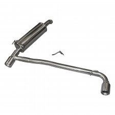 Inoxcar Exhaust Rear Silencer right + left 1X80 FIAT COUPÉ 2.0 20V TURBO (220HP) 1997-2000 diam 57