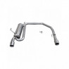Inoxcar Exhaust Rear Silencer right + left 1X80 PEUGEOT 206 1.4 16V / 1.4 XS (90HP) 2001-2006
