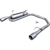 Inoxcar Exhaust Rear Silencer right + left 1X80 PEUGEOT 206 HDI 1.4 (68HP) after 2001