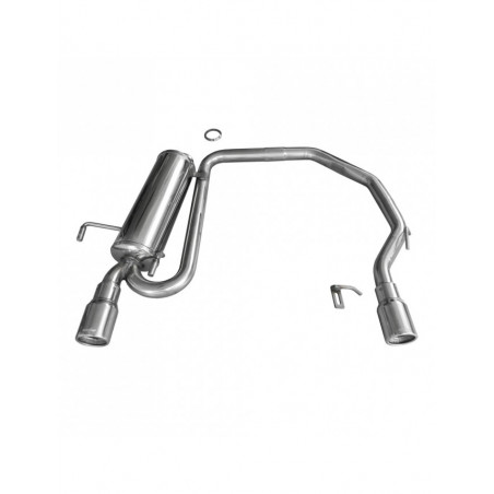 Inoxcar Exhaust Rear Silencer right + left 1X80 PEUGEOT 306 2.0 HDI (90HP) / 1.9 TD (90HP) after 1997