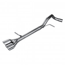 Auspuff Inoxcar Terminal ohne Endschalldämpfer hinten 2X80 RACING VOLKSWAGEN POLO Typ 6R 1.4 16V GTi 180CV nach 2010 diam 55