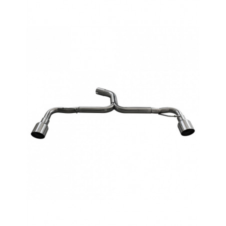 Echappement Inoxcar Terminal ss Silencieux Arrière 1X102 RACING droit+gauche VOLKSWAGEN SCIROCCO 2.0 R TSI DSG 265CV après 2010