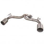 Inoxcar Exhaust Terminal without Rear Silencer 1X114 RACING right+left MITSUBISHI LANCER EVO X 2.0 TURBO (295HP) after 2009