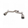 Scarico Inoxcar senza Silenziatore Terminale 1X114 RACING destra+sinistra MITSUBISHI LANCER EVO X 2.0 TURBO (295CV) dopo il 2009