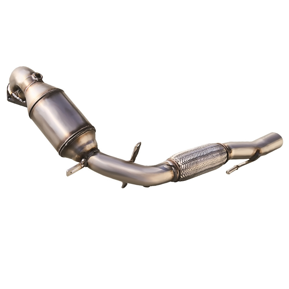 Inoxcar Exhaust Catalyst replacement pipe with metal catalyst (with flexible) SEAT FABIA (Type 5J) 1.4 Tsi RS DGS (180HP) 12+ - IC-AFSKCAT - AFSK.CAT - 3661768104460
