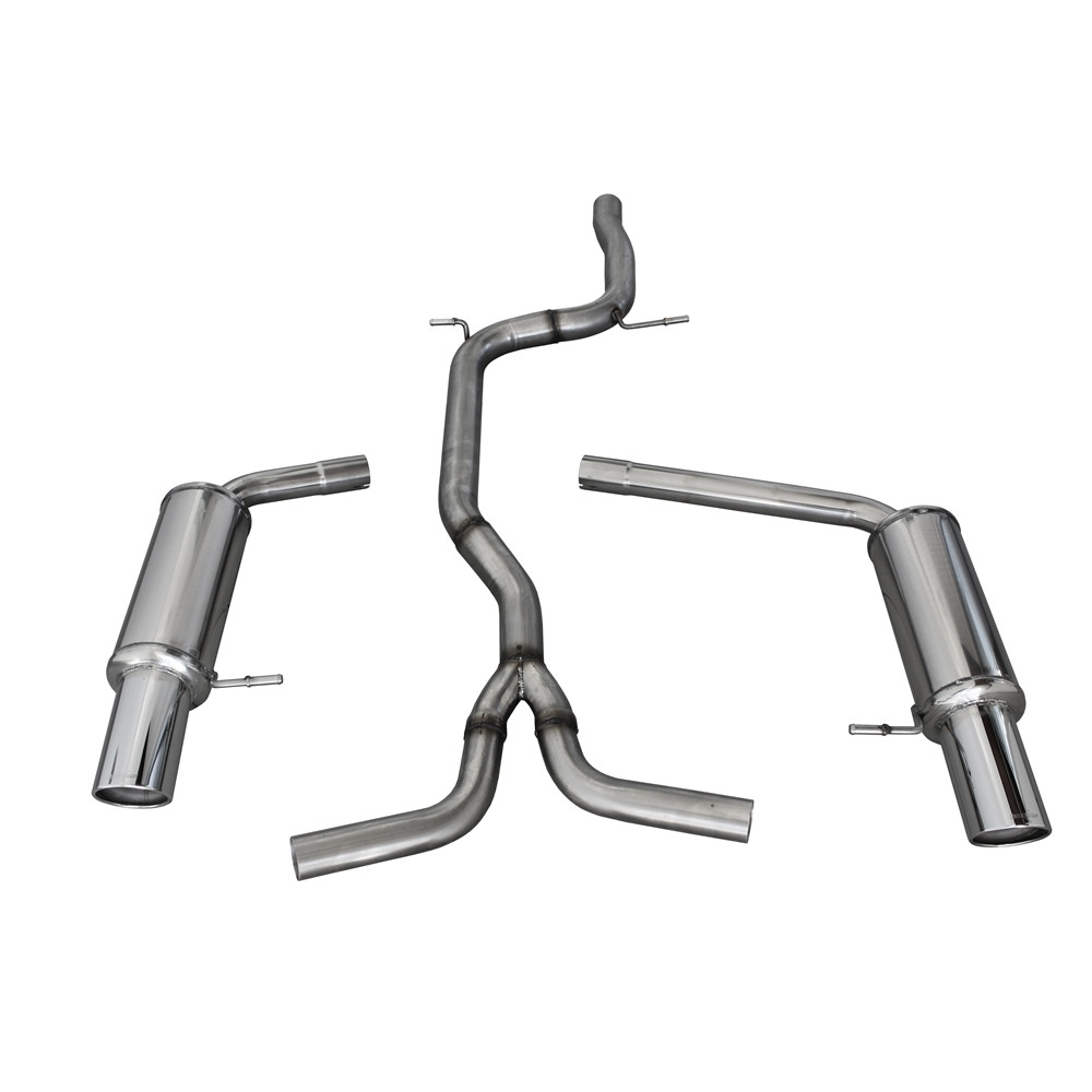 Inoxcar Exhaust Intermediate tube + Rear Silencer 1X100 X-RACE right+left AUDI A4 (B8) 2WD 2.0 TFSi (211HP) / 3.2 V6 (265HP) 08+ - IC-OVAU20XR10 - OVAU.20.XR10 - 3661768307090
