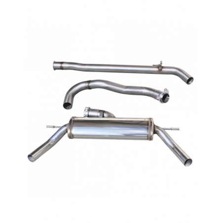 Echappement Inoxcar Tube Intermédiaire + Silencieux Arrière 1X50 D+G d70 RENAULT CLIO 4 RS TROPHY 220 EDC 1.6T 220CV après 2015