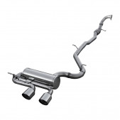 Scarico Inoxcar Tubo Centrale + Silenziatore Terminale Centrale 2X100 RACING VW GOLF 6 2.0 R TSI 4MOTION (270CV) dopo il 2010