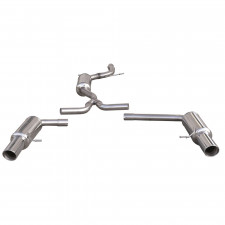 Echappement Inoxcar Tube Intermédiaire avec Silencieux 1X100 X-RACE D+G AUDI A4 B8 av 2WD 2.0 TFSi 211CV / 3.2 V6 265CV ap 2008