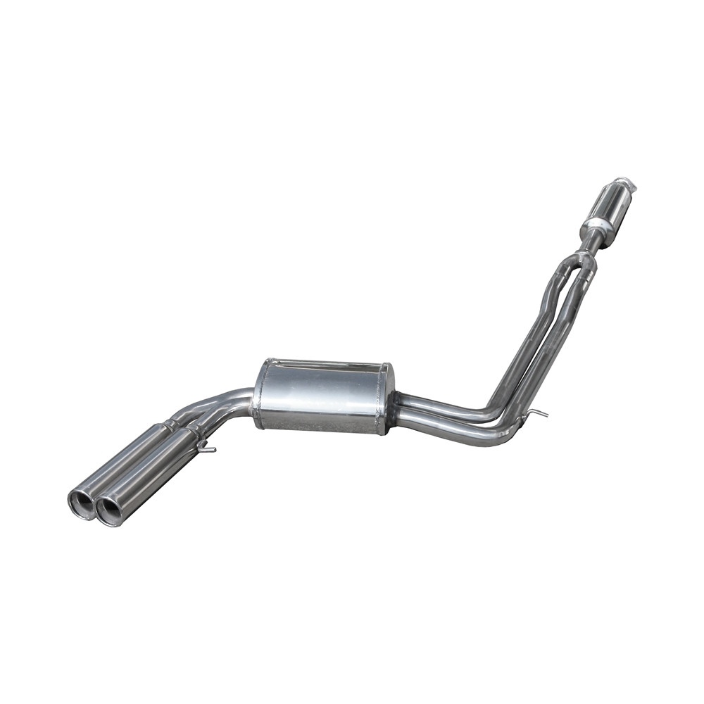 Auspuff Inoxcar Zwischenrohr mit Schalldämpfer 2X80 RACING VOLVO V70 2.5T AWD R 300CV 2003-2006 - IC-OVVO03RA - OVVO.03.RA - 3661768311417