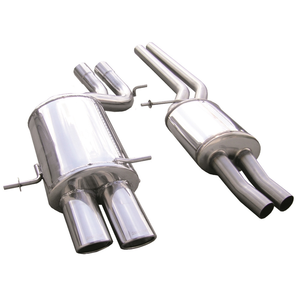 Scarico Inoxcar Tubo Centrale con Silenziatore 2X90X70 AUDI A4 (Tipo B5) RS4 2.7 BITURBO (380CV) 1998-2001 - IC-OVA40190 - OVA4.01.90 - 3661768300312