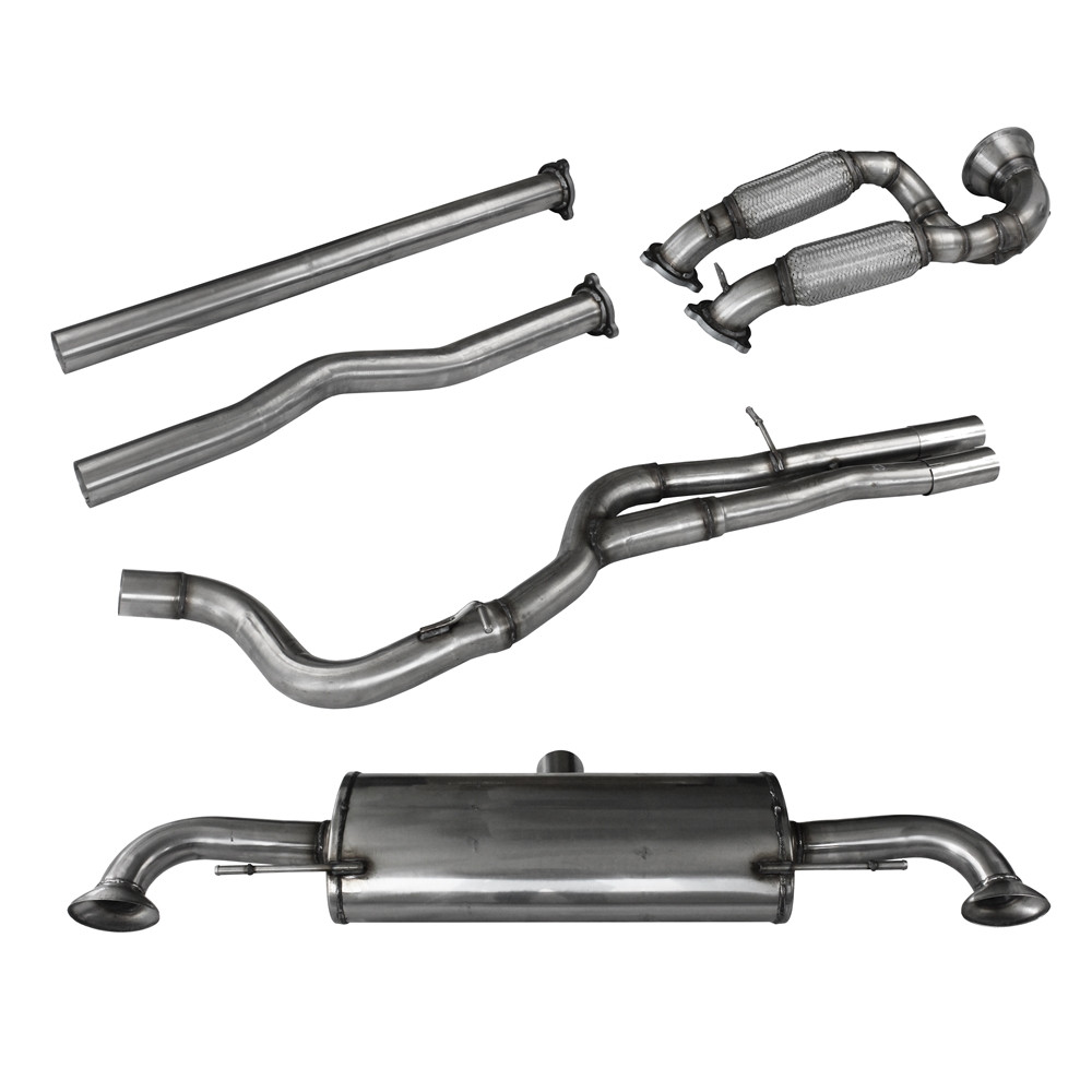 Inoxcar Catalyst replacement pipe (1st catalyst+2nd catalyst) + Rear Silencer right+left d70 AUDI TT (8J) RS Quattro (340HP) 06+ - IC-LTTRS - LTT.RS - 3661768218181
