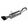 Inoxcar Rear Muffler 2X80XR Black Edition Peugeot RCZ 1.6THP After 2010
