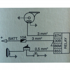 Klaxon électromagnétique GT2i Race & Safety 12V