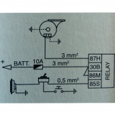 Klaxon électromagnétique GT2i Race & Safety 12V