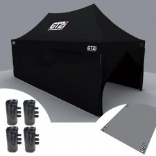 Pack Tente Noire Assistance + Bâche + Lestages