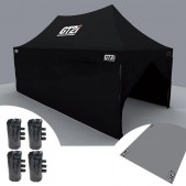Pack Tente Noire Assistance + Bâche + Lestages