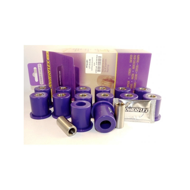 Silent Bloc Powerflex Dreieck Vorne/Hinten Opel Speedster (14 Stück) - PF-F34201-14 - PF34-201 - 3661768275382