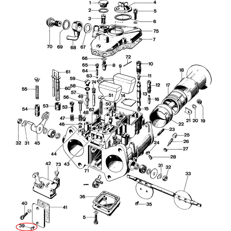 Weber Rear Inspection Plate Screw  figure 39 - W-6475000900 - 6475000900 - 3661768636534