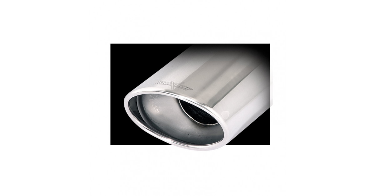 Uscita Scarico Inoxcar Ovale 120/80mm lunghezza 250mm