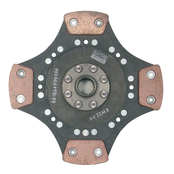 Kupplungsscheibe BRATEX 3 Klötze Sintermetall gedämpft Fiat 131 1300/Tipo - EMB-2763 - 3661768870464