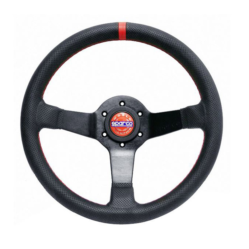 Volante Sparco Champion Calice Pelle liscia Nera - 015R330CHAMPION - 015R330CHAMPION - 8033280067489