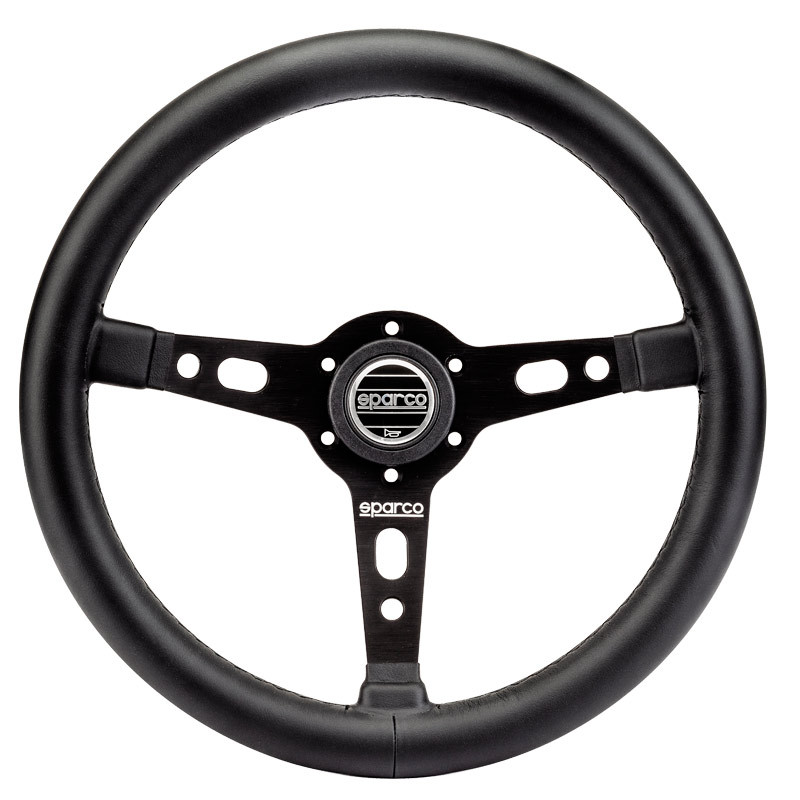 Volante Sparco Targa 350 Pelle Liscia Nero - 015TARGA350PLNR - 015TARGA350PLNR - 8033280279271