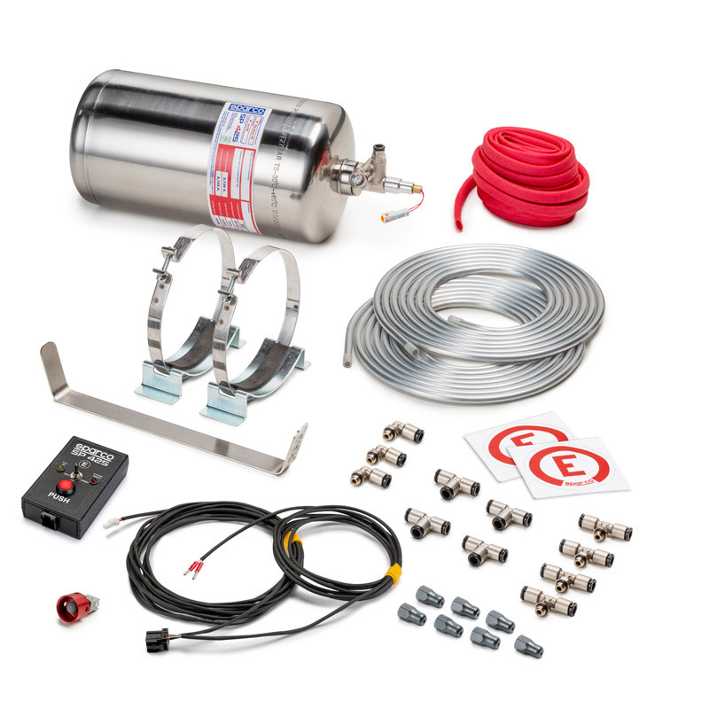 Extintor Sparco Elettrico Inox FIA 2000 4,25L - 014772EXL - 014772EXL - 8033280278724