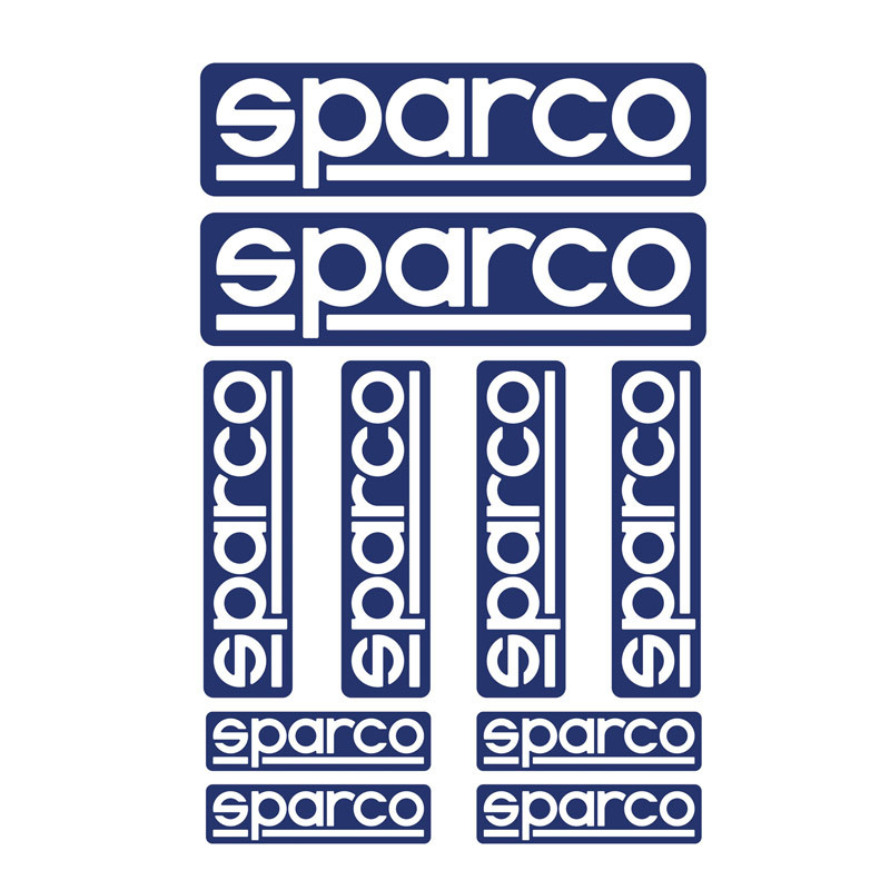 Kit of 10 Sparco Stickers - 09003 - 09003 - 8033280282233