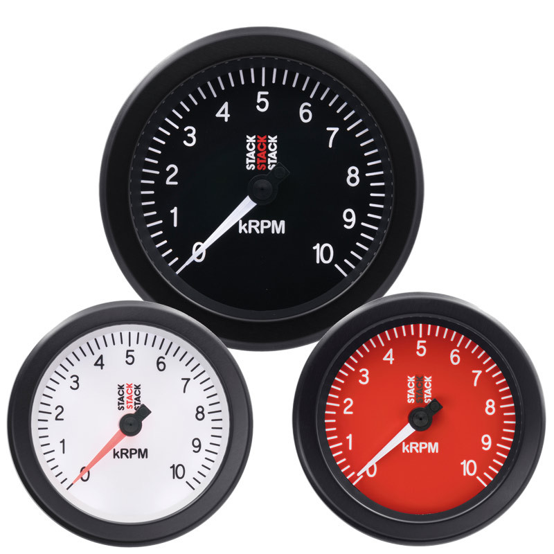 Compte-Tours Stack ST100 Sport Diamètre 88mm 0-10K RPM - ST-100-010.N - ST100-010