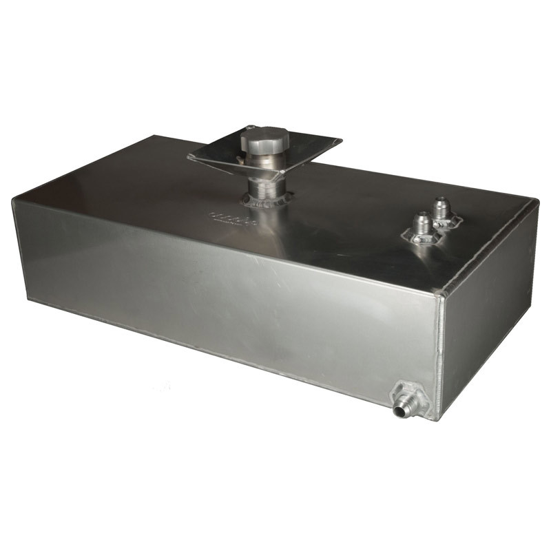 6 Gallon Square Aluminium JIC Foam Filled Fuel Tank with Splash Bowl - OBP-FTSBJIC014 - OBPFTSBJIC014 - 3661768862322