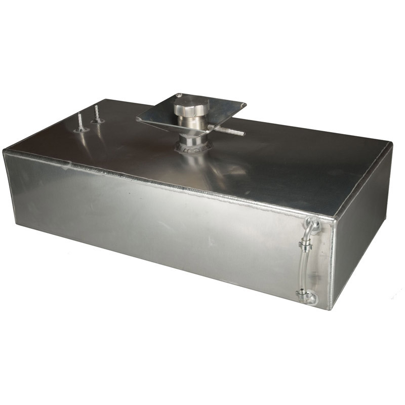 6 Gallon Square Aluminium Foam Filled Fuel Tank with Splash Bowl - OBP-FTSB014 - OBPFTSB014 - 3661768862261