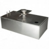 4 Gallon Square Aluminium Fuel Tank with Splash Bowl   Sender Hole