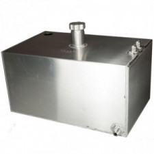 4 Gallon Square Aluminium JIC Fuel Tank with Sender Hole